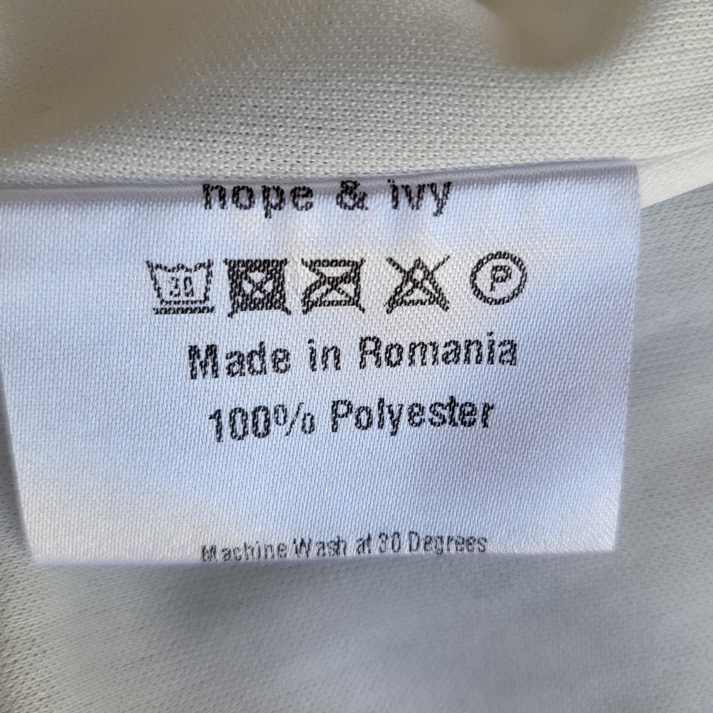 Hope & Ivy All Over Printed Peplum Hem Midi Keyhole Dress US 10/UK 14 - Picture 7 of 8